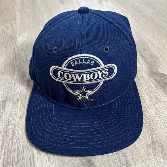 Vintage Sports Specialties Dallas‎ Cowboys Hat Snapback NFL Circle Blue Wool Cap - Picture 1 of 9